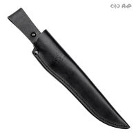 Ножны кожаные для ножа Сапсан (черные)